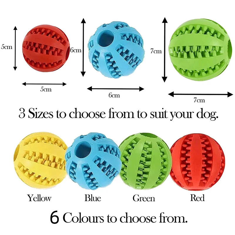 Nuevo Juguete para Perros, Pelotas de Goma Interactivas para Perros Pequeños y Grandes, Juguetes Masticables para Cachorros y Gatos, Limpieza Dental para Mascotas, Pelota Indestructible para Perros