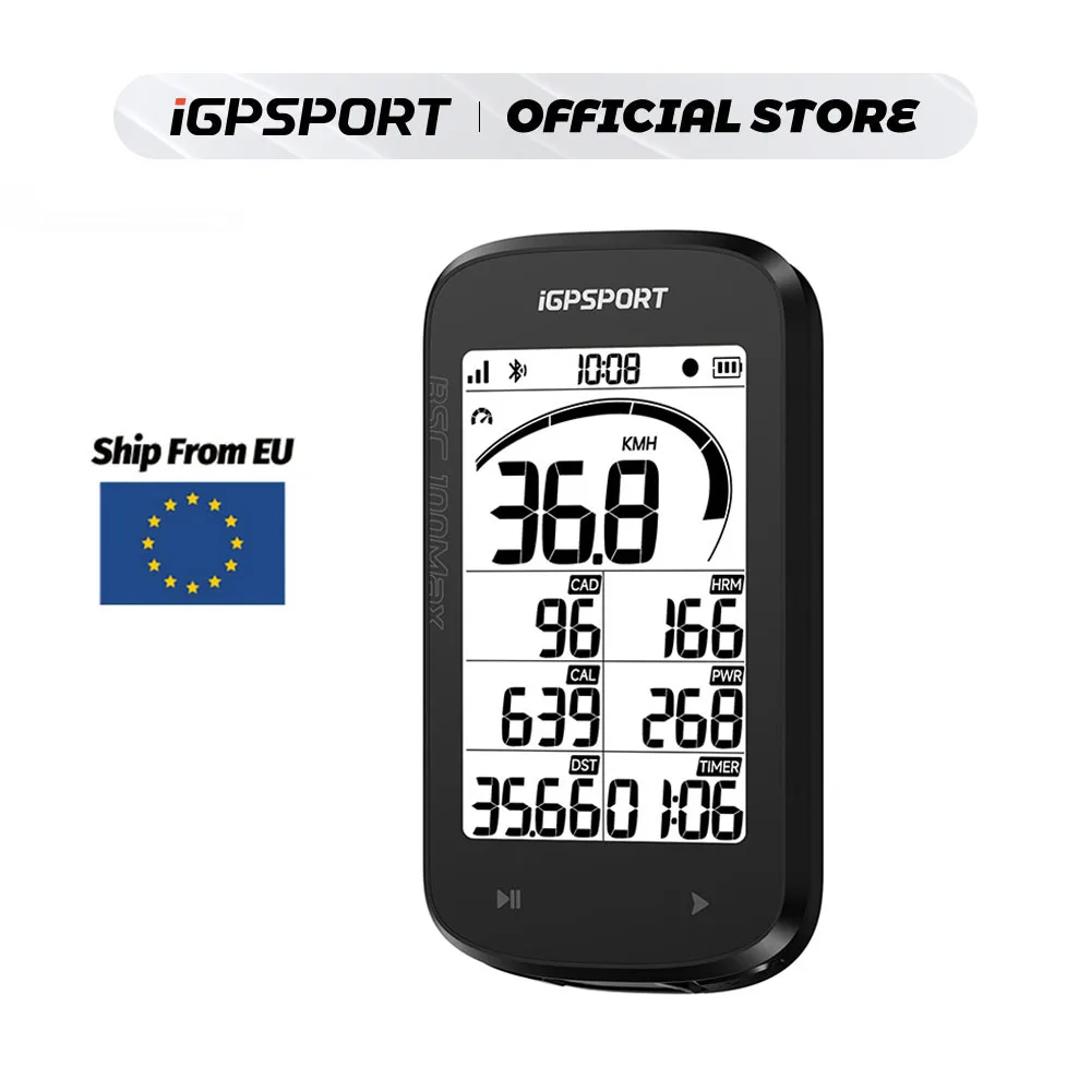 IGPSPORT BSC100Max GPS bicicleta ordenador velocímetro inalámbrico odómetro 40 horas de duración de la batería IPX7 impermeable accesorios de ciclismo