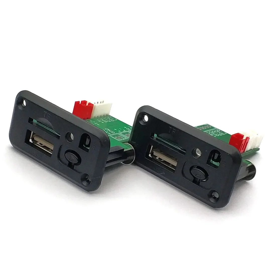 20 piezas (sin Control remoto) 5V 12V MP3 WMA placa decodificadora Audio de coche USB TF módulo reproductor MP3 placa amplificadora