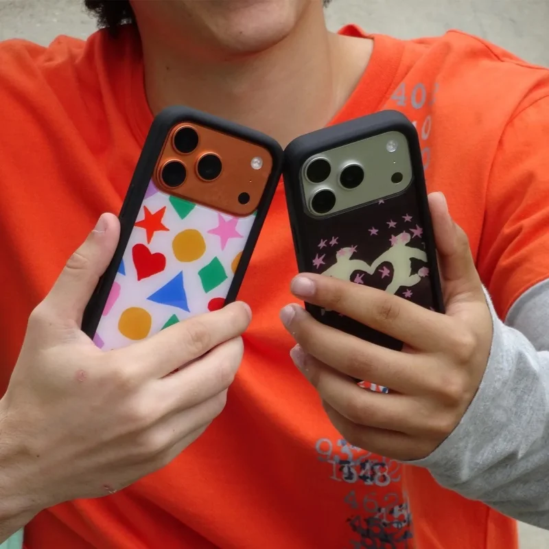 Nueva Funda para Teléfono Wilds Flowers Ins Soulmate para iPhone 11 12 13 14 15 16 17 Pro Max Plus Air WF con Formas Geométricas de Colores