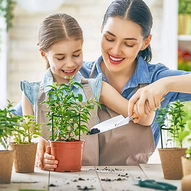 Jaula de soporte para plantas de jardín, soporte para flores, semicírculo de plástico, casa verde, varilla de fijación para huerto, herramienta para bonsái de jardinería