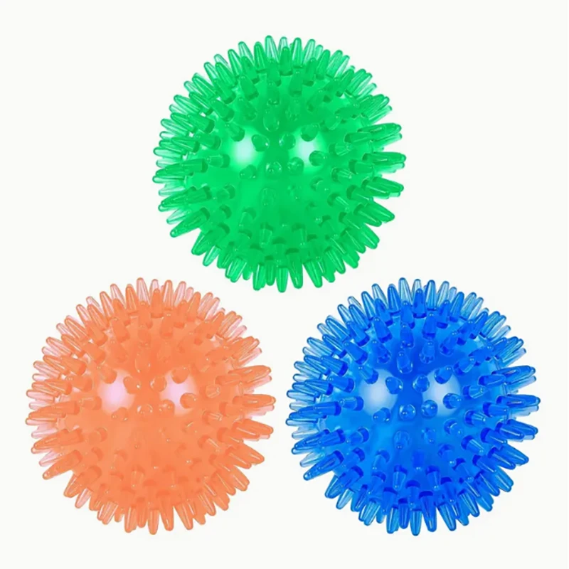 6 Piezas de Juguetes de Goma Resistentes para Perros, Pelotas Chirriantes para Masticar y Limpiar los Dientes, Seguros y Libres de BPA para Perros Pequeños y Medianos