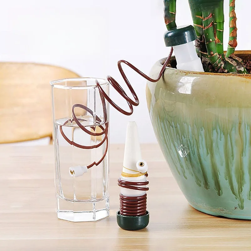 Dispositivo de riego automático con maceta de flores, herramienta de jardinería por goteo, 1/2/3/4 piezas