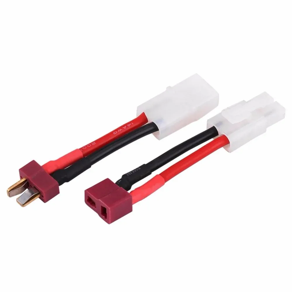Adaptador hembra/macho Deans T enchufe a conector Tamiya Cable de conversión 16AWG Airsoft Gun batería para RC Drone coche barco batería