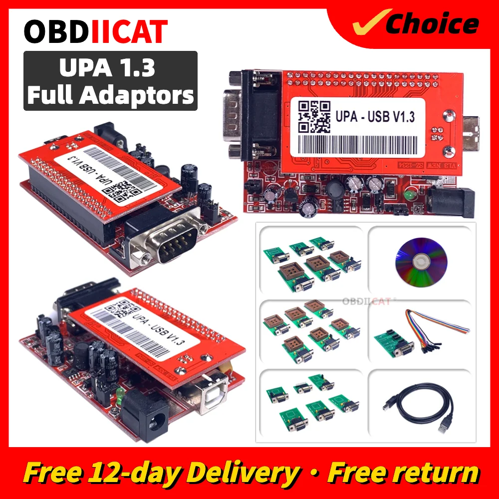 Nuevo Adaptador UPA USB con EEPROM 1.3, Unidad Principal UPA-USB V1.3, Herramienta de Diagnóstico OBD2 para Programación y Ajuste de Chips ECU