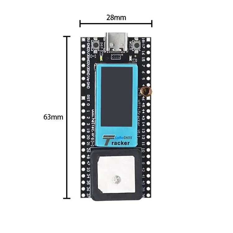 Heltec ESP32 LoRa rastreador de activos meshtásticos SX1262 Wi-Fi Bluetooth rastreador GPS para vehículo bicicleta niños mascota rastreador de Fitness de coche