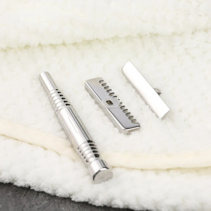 YAQI Romulus Open Comb Polished 316 Stainless Steel AC Blade Maquinilla de Afeitar de Seguridad de Una Sola Hoja para Hombre