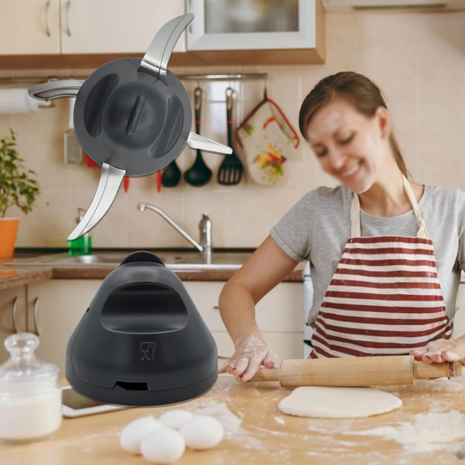 Cuchillas mezcladoras, cabezal para amasar masa, protección de costura contra la suciedad del masa, accesorios para Thermomix TM7, piezas de licuadora