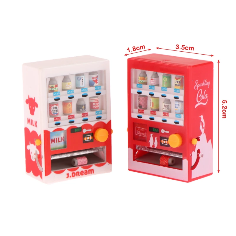 Mini máquina de bebidas, modelo de escena de disparo, accesorios para muñecas, accesorios para el hogar
