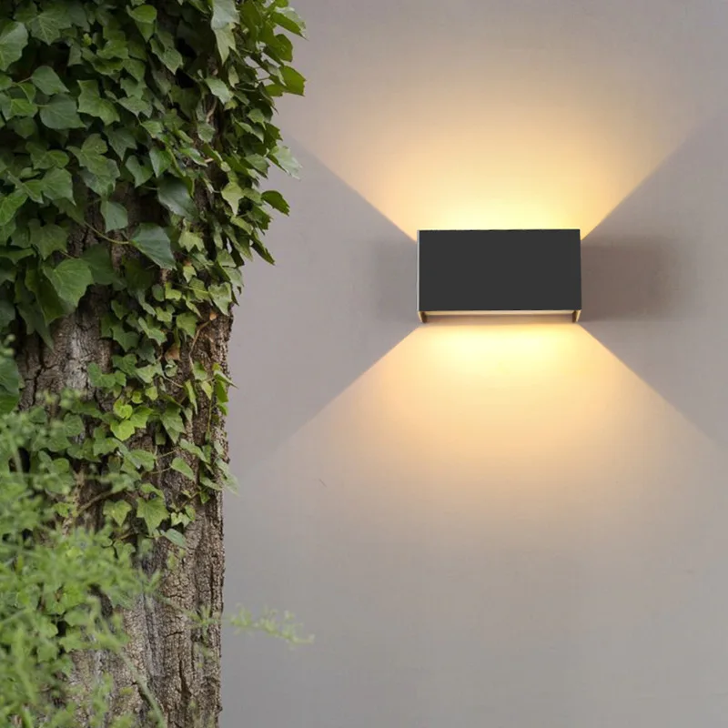 Lámpara de Pared Moderna Nórdica de 12W 24W IP65, Lámparas LED Impermeables para Interiores y Exteriores, Aplique de Pared para Sala de Estar, Porche, Dormitorio