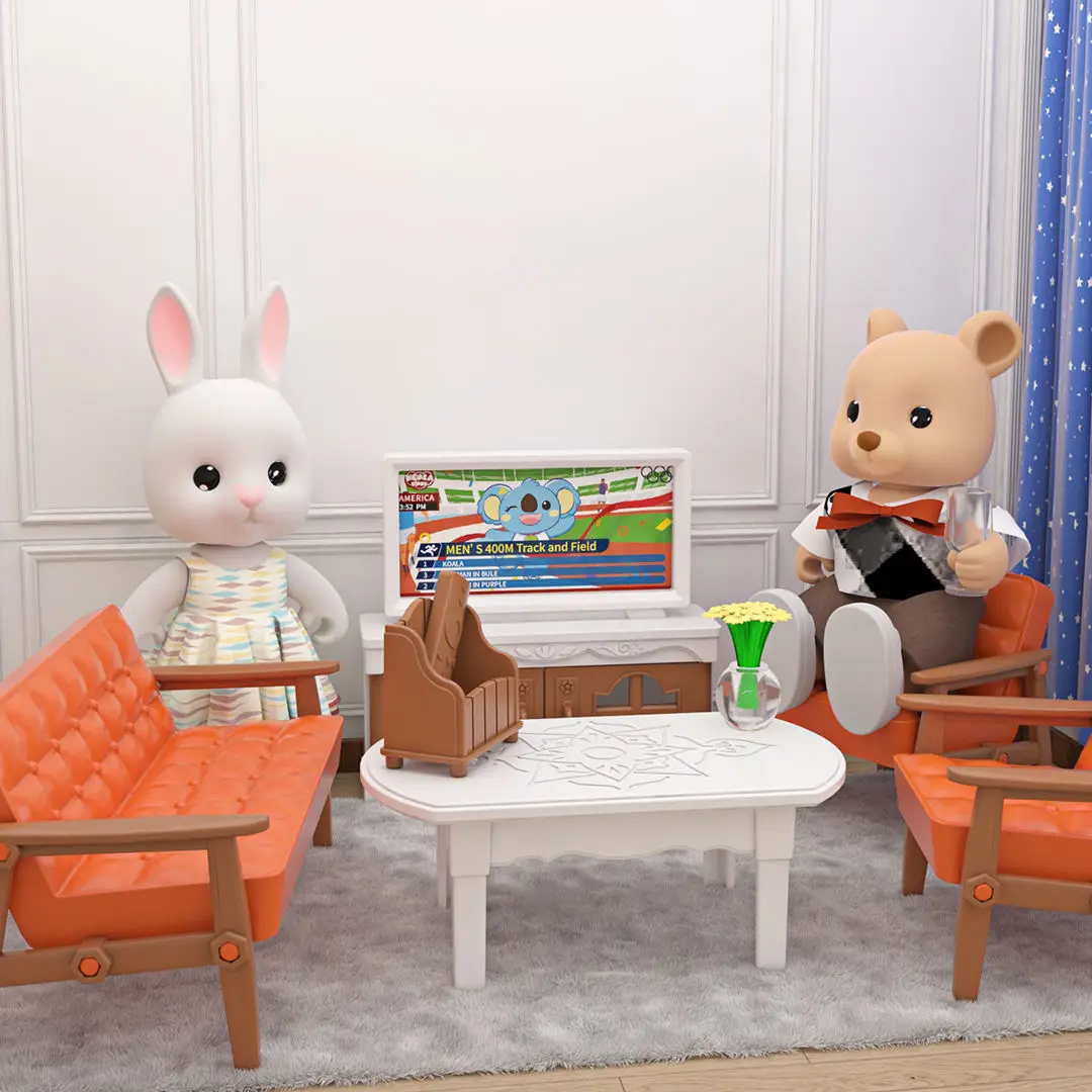 Accesorios de muebles en miniatura para casa de muñecas, micromodelo de supermercado, dormitorio, familia forestal, juguetes de cocina, regalo para niña, 1/12