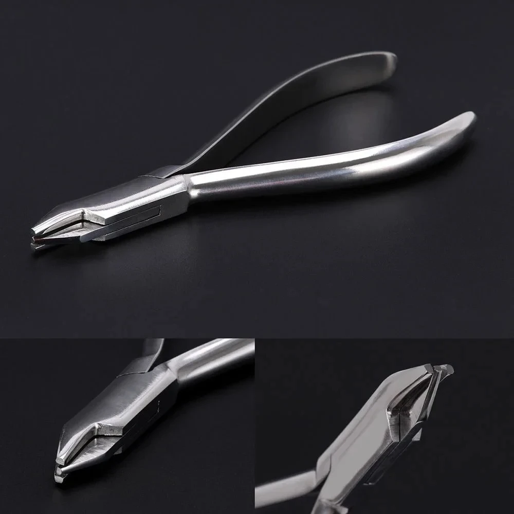 Alicates de ortodoncia Dental JUMTOP, alicates de tres puntas y tres mandíbulas para dar forma y doblar alambre de acero, herramienta de operación de odontología