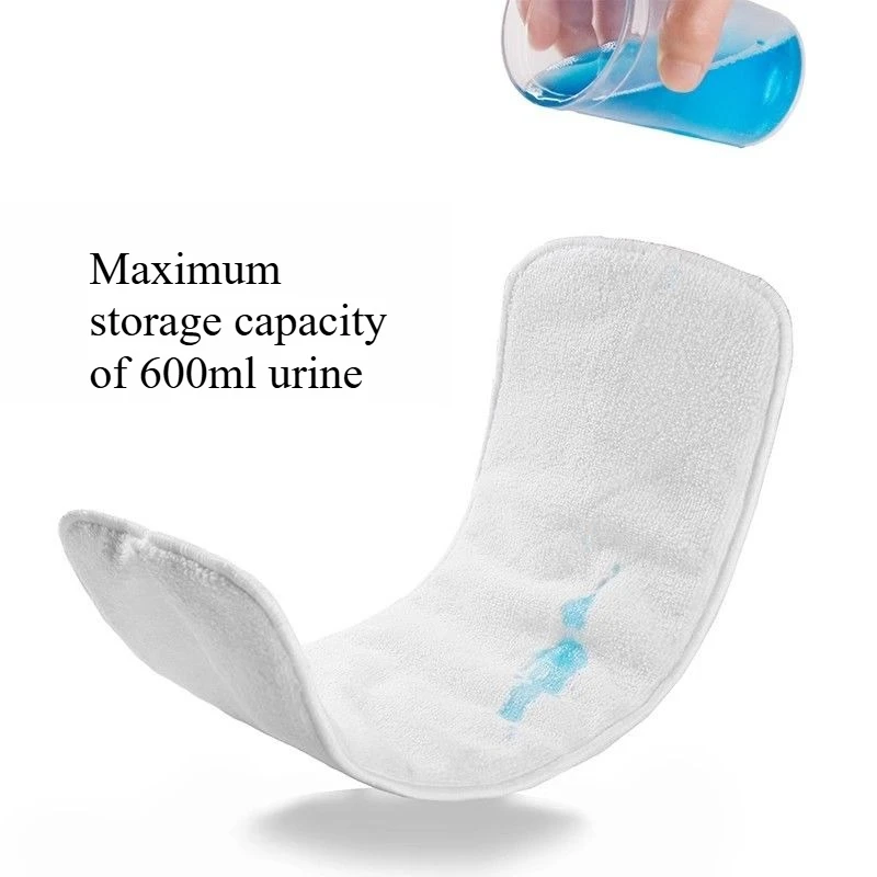 Almohadillas de pañales lavables para personas mayores, pañales transpirables de tres capas a prueba de fugas, almohadillas de algodón sanitarias para incontinencia de orina, herramienta de cuidado para ancianos