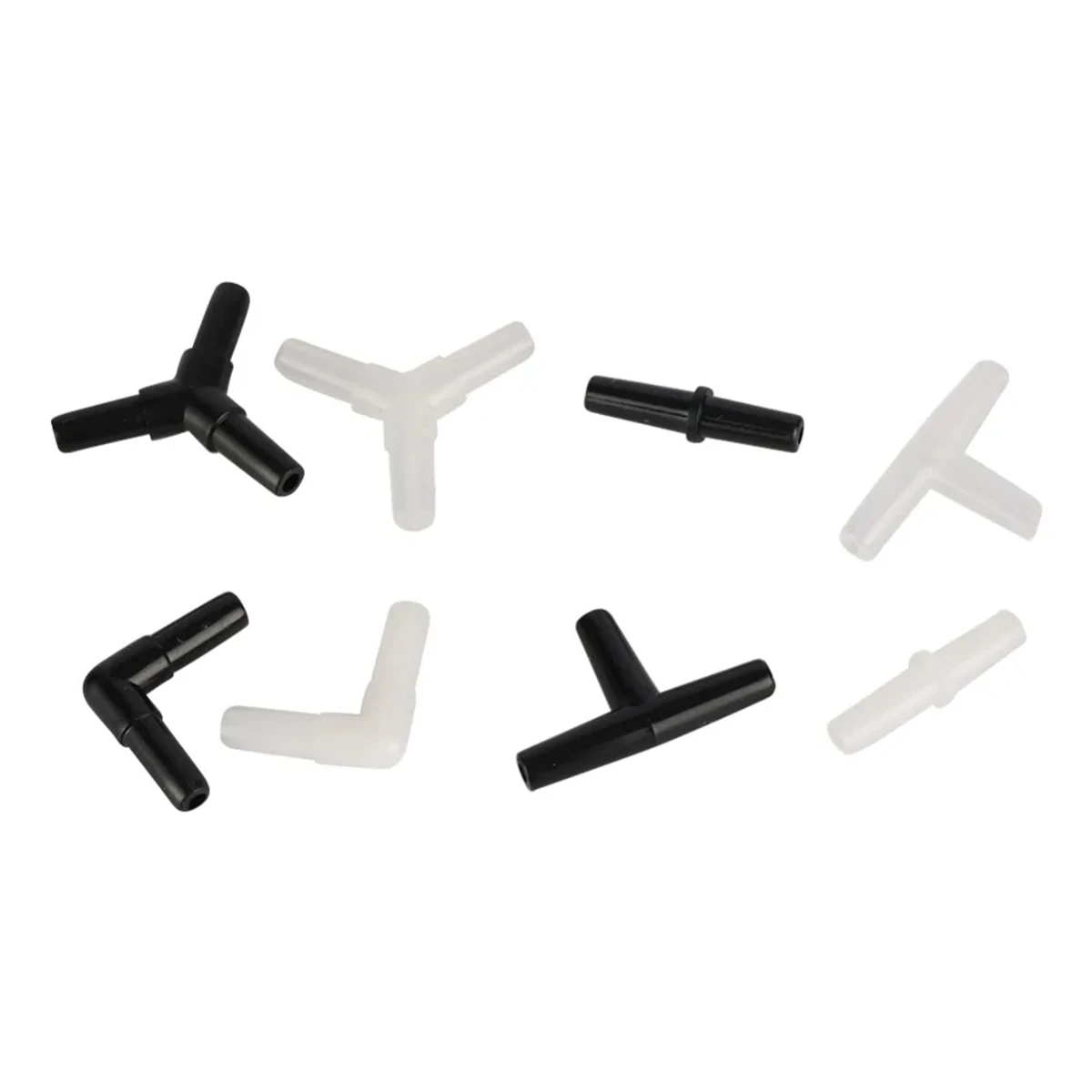 Accesorios de oxigenación para pecera, manguera en T de 4mm, codo recto en forma de Y, adaptador de tubo de aire de 3 vías, junta de tubo de agua para acuario, 20/100 Uds.