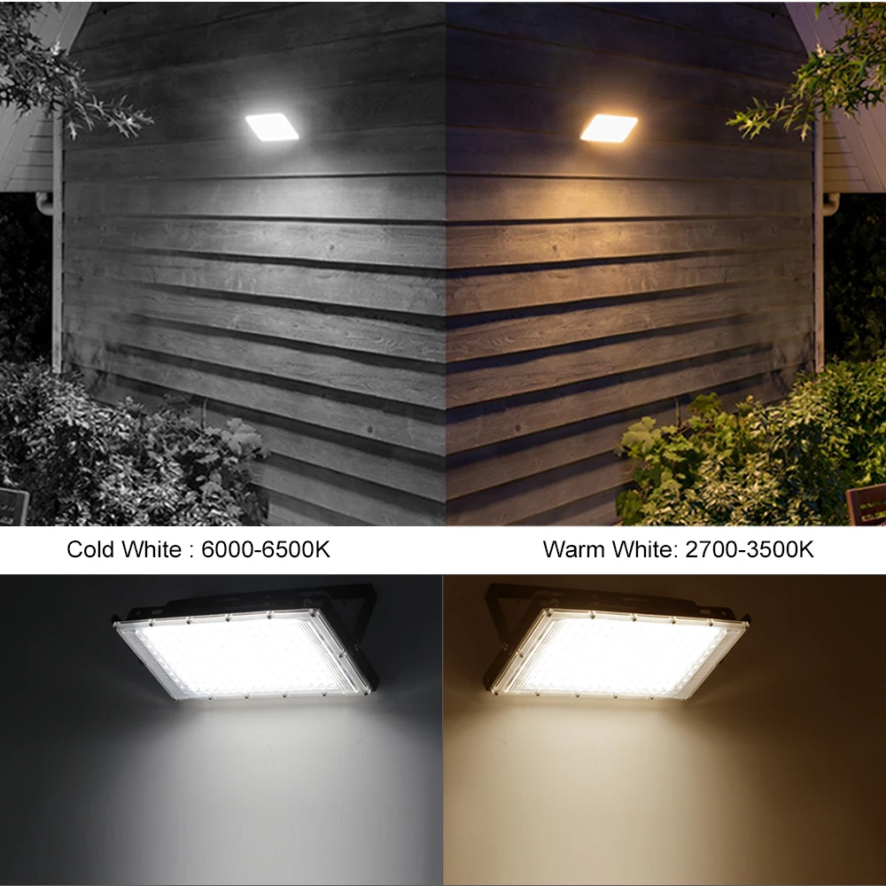 50W 100W 150W llevó la luz de inundación IP65 impermeable AC 220V reflector al aire libre reflector LED lámpara de calle luces de inundación de pared