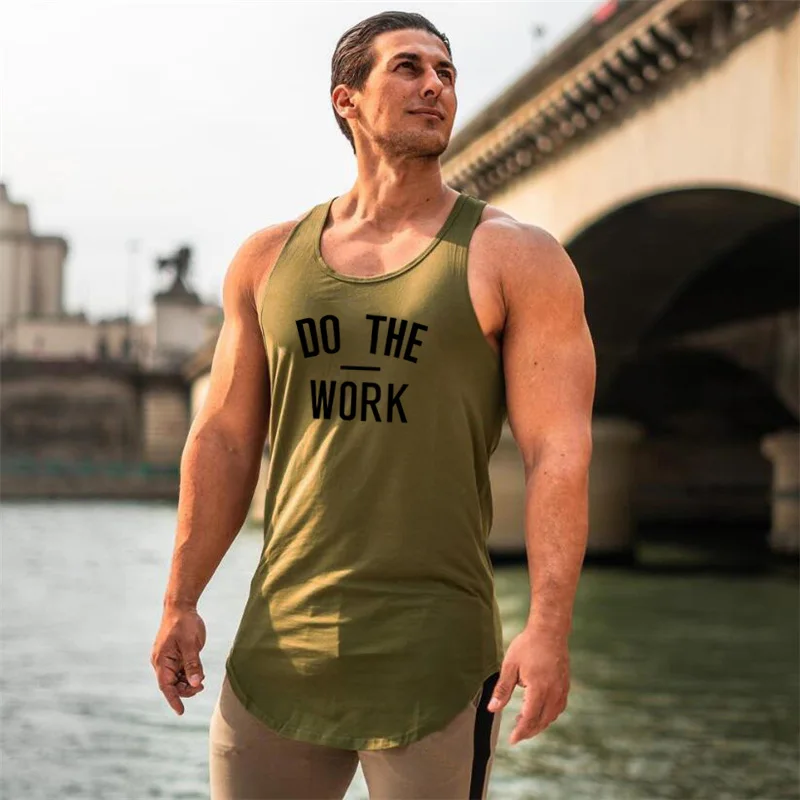 Camisetas de culturismo y Fitness para hombre, ropa sin mangas de algodón de verano, camisetas sin mangas para entrenamiento muscular, chalecos deportivos transpirables para gimnasio y correr