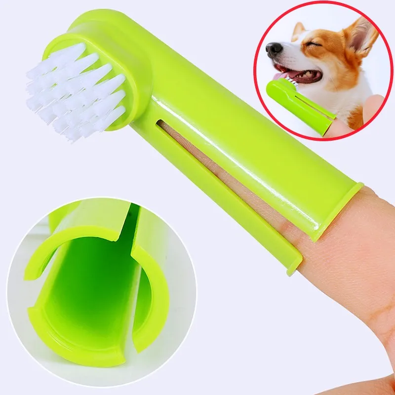 Juego de cepillos de dientes para perros, cepillo de dientes para mascotas, 3 uds., limpieza de dientes para perros, juego de cepillos de dientes para perros, cuidado bucal, cepillo de dientes para gatos, suministros para mascotas