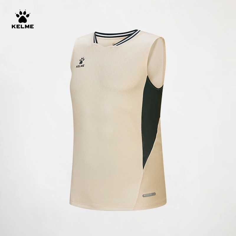 Chaleco de Fútbol Kelme para Hombre, Camiseta Deportiva para Correr, Traje de Entrenamiento sin Mangas, Secado Rápido, Transpirable, Manga Corta
