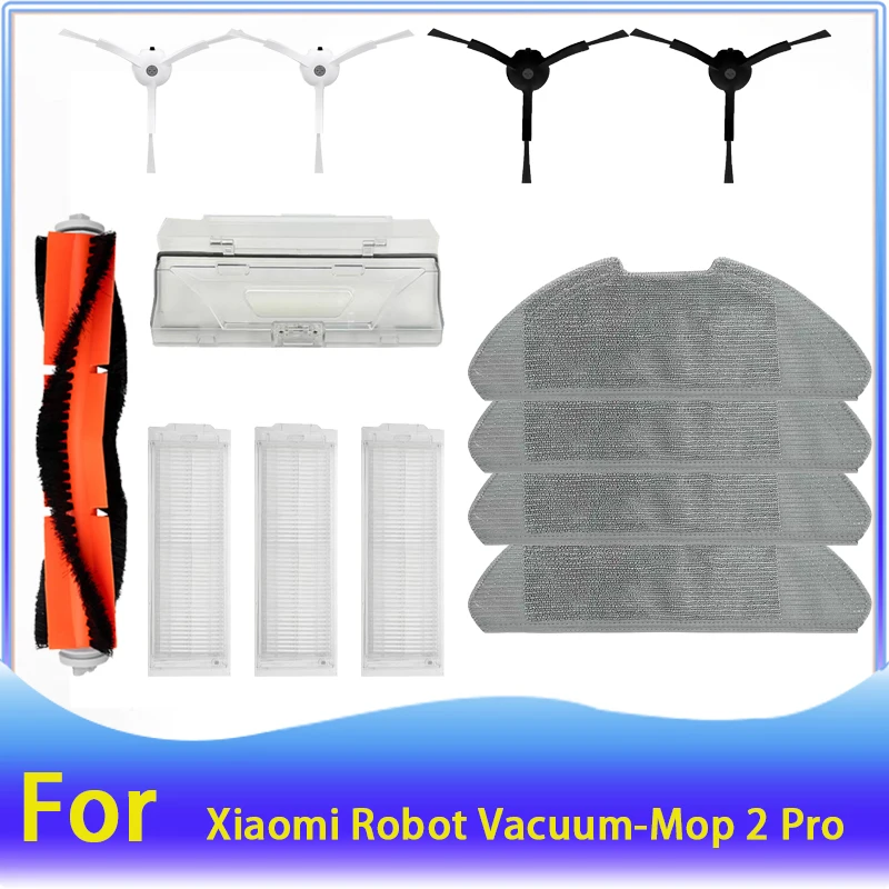 Accesorios para aspiradora Xiaomi Mi Robot, mopa 2 Pro/Lite MJST1SHW MJSTL, filtro, paño, cepillo lateral principal