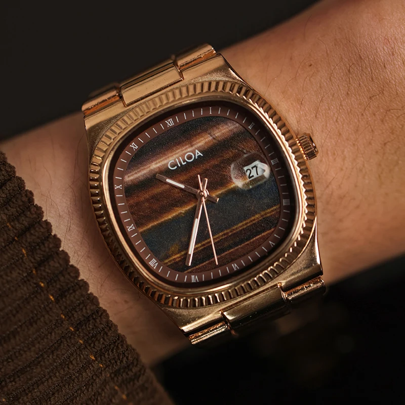 Reloj cuadrado retro para hombre, marca de lujo ligero, regalo genuino, nuevo 2026, correa de acero inoxidable, reloj de cuarzo impermeable