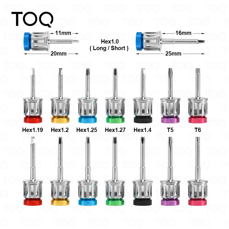 Kit de Destornilladores de Torque para Implantes Dentales Universales, Llave de Trinquete de 10-70NCM, Herramientas de Reparación de Implantes Dentales, Prótesis