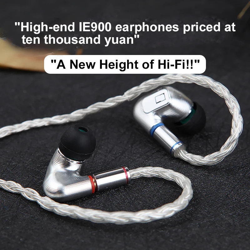 IE900 Unidad Original, Auriculares Intrauditivos de Alta Fidelidad Personalizados de Alta Gama con Interfaz MMCX, universales para Teléfonos Móviles