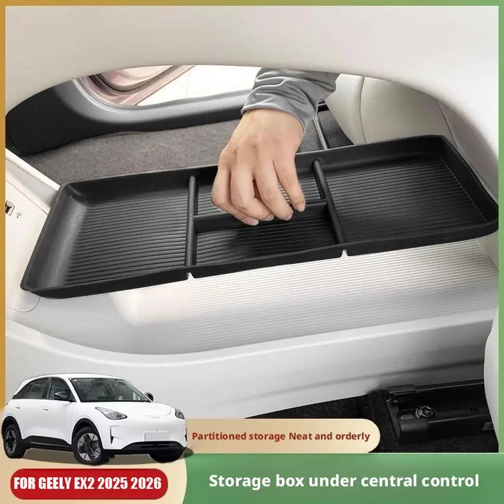 Caja Organizadora para el Reposabrazos del Coche, con Compartimentos, para la Consola Central Inferior, para Geely EX2 2025 2026