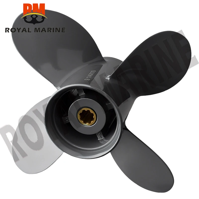 Hélice 9 1/4X10 para fueraborda Honda y Yamaha BF8D BF9.9D BF9.9 BF15A BF15D BF20 8 estrías 58134-ZV4-010AH