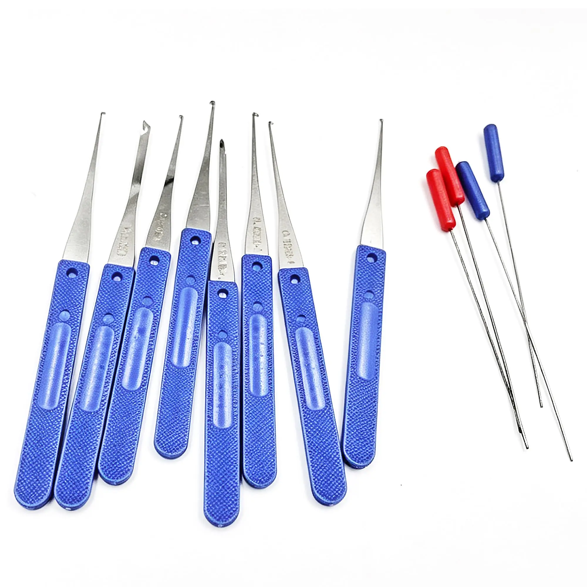 Juego de extractores de llaves profesionales de 12 piezas, kit de herramientas de gancho para extraer llaves de acero inoxidable para reparación de puertas y candados del hogar