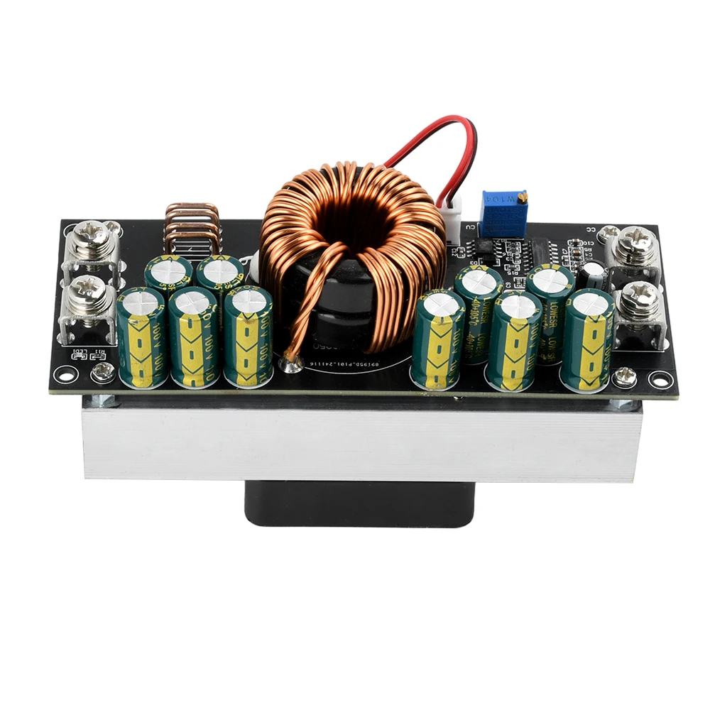 Módulo de fuente de alimentación reductora de CC a CC ajustable de 1200W/1500W, de 15V–90V CC a 2.5V–72V CC