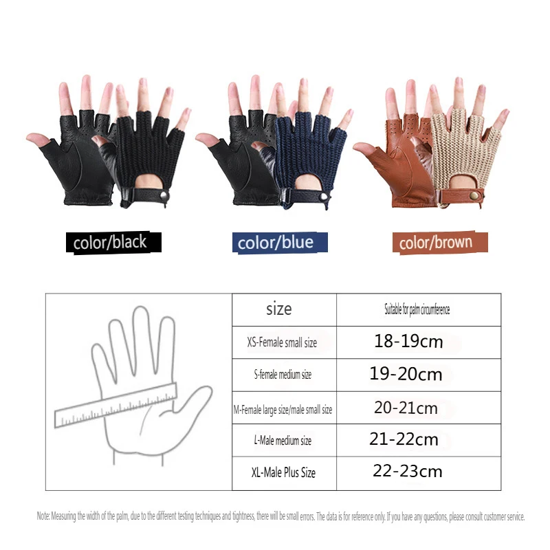 Guantes de cuero sin dedos para motocicleta Retro para hombre para conducir y montar, guantes de medio dedo transpirables de punto