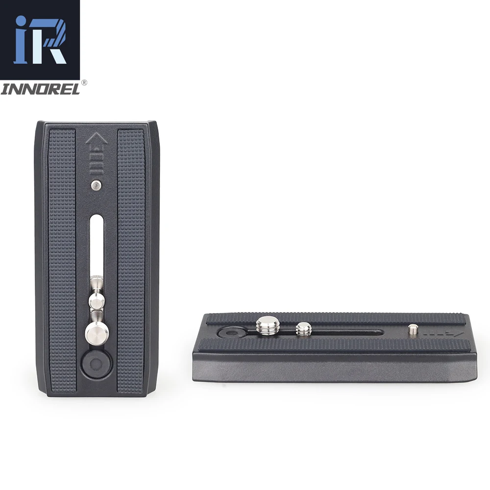 INNOREL-Cabezal fluido de vídeo F60/F80, trípode de cámara profesional, cabezal panorámico de arrastre fluido para cámaras DSLR, videocámaras, teleobjetivo