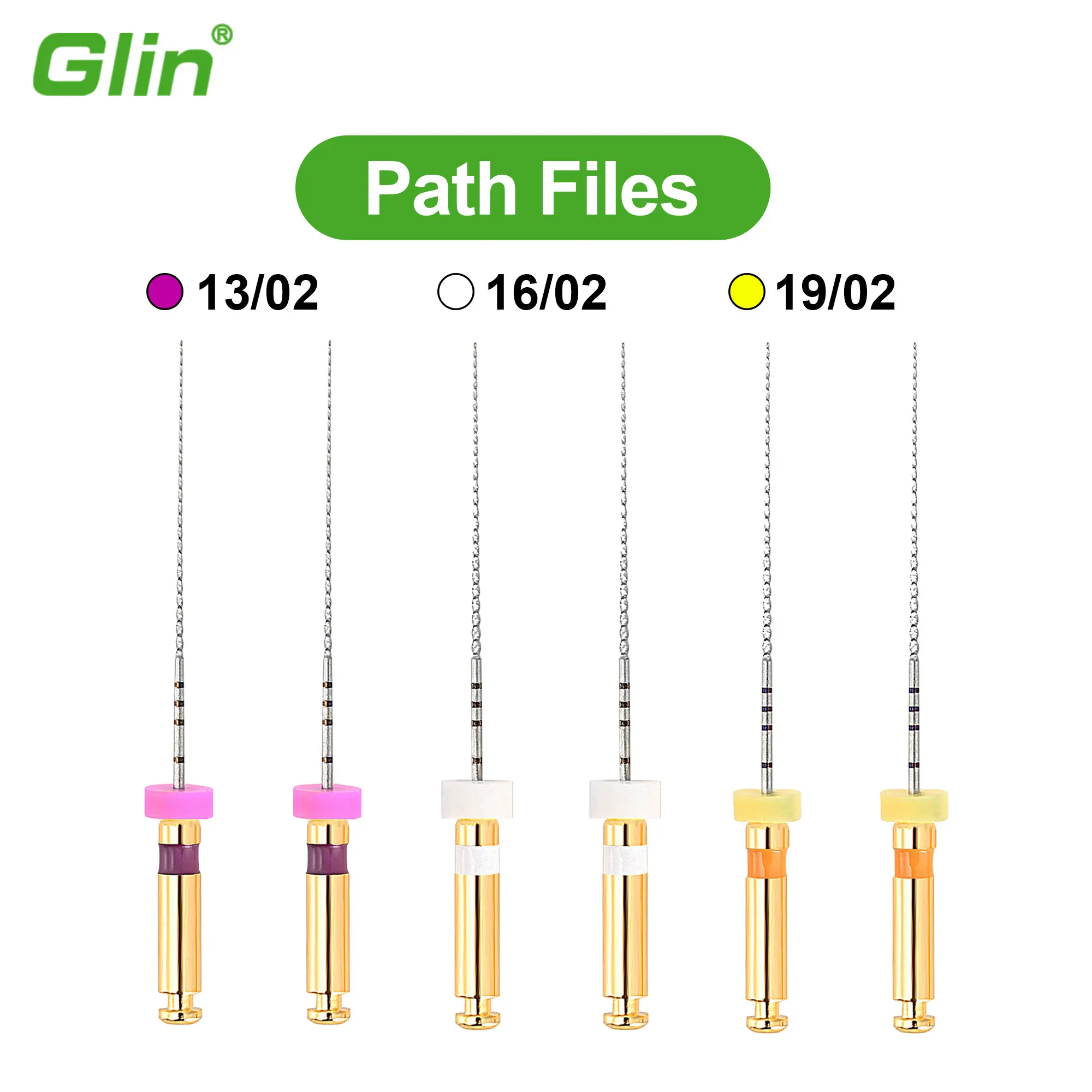 6 unidades de instrumentos dentales para blanqueamiento dental, limas rotatorias endodónticas, limas para motor endodóntico, limas Path Glide para dentistas