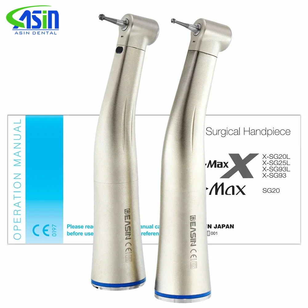 Contraángulo Dental De baja velocidad X25/X25L 1:1 con pulverizador De agua interno, pieza De mano dental que se adapta al motor Tipo E, 1 pieza