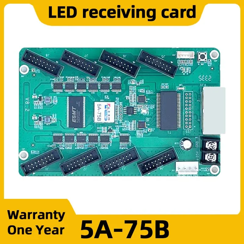 Vídeo LED de pared para exteriores, luz LED 5A-75B, recepción de pantalla LED para interiores, pantalla de píxeles RGB, tarjeta de Control de Panel LED HUB75