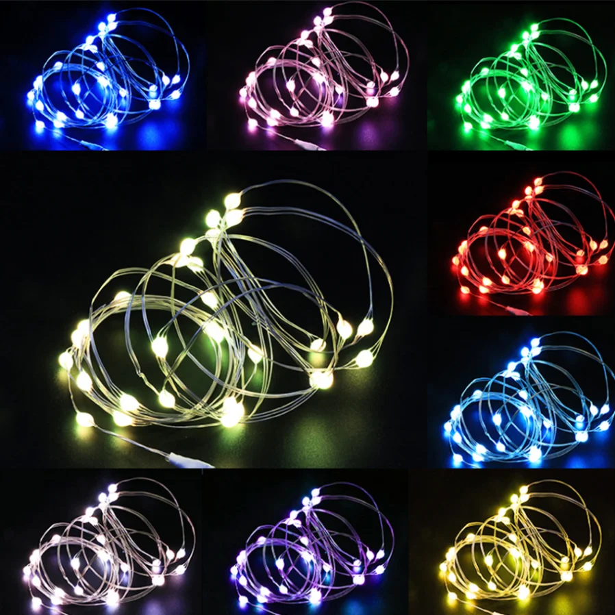 MunLii-guirnalda de luces LED de alambre de cobre para exteriores, luces de hadas impermeables para Navidad, boda, fiesta, decoraciones para el hogar