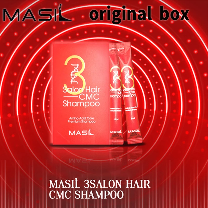 Mascarilla Capilar Masil, Tamaño de Viaje, 8 Segundos, Esencia Líquida para el Cuidado del Cabello, Acondicionador Anti-Caída, Reparador de Cabello Dañado, Champú
