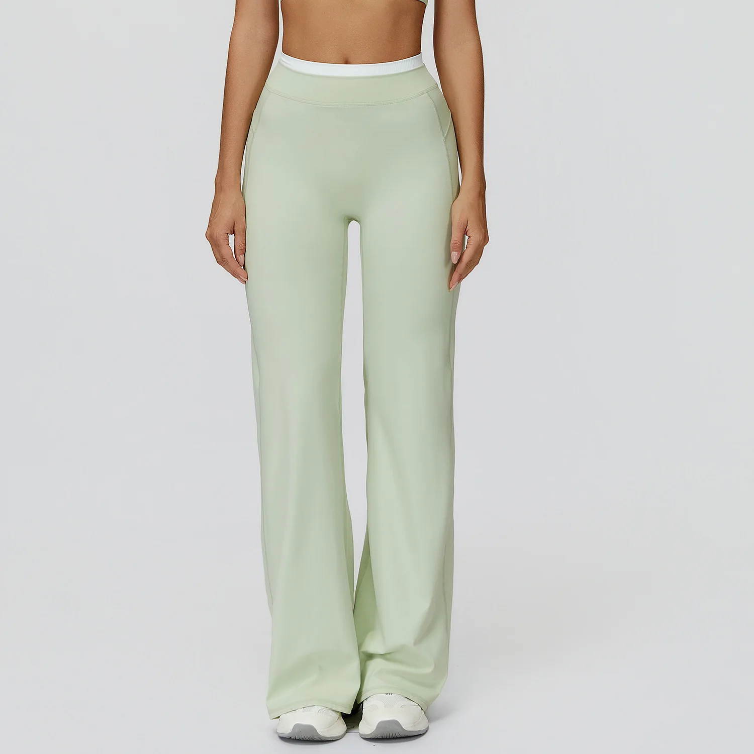Pantalones de Yoga con Corte de Campana para Gimnasio y Fitness, Leggings Deportivos Acampanados, Transpirables, Pantalones de Baile Latino, Pantalones Deportivos Casuales para Mujer