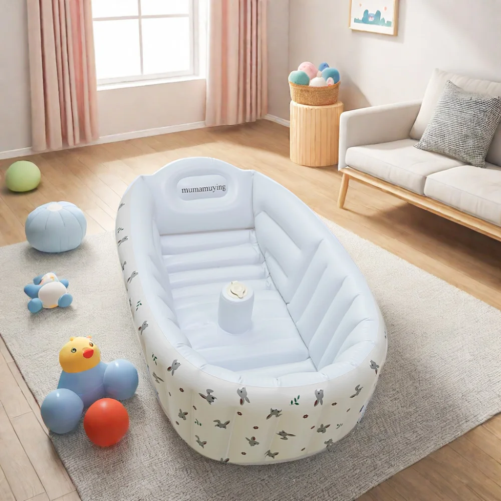 Bañera de animales para bebés, piscina inflable portátil al aire libre para niños, piscina para recién nacidos