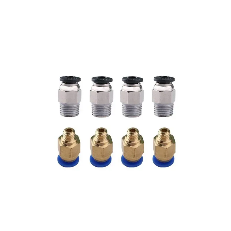 10 piezas/lote Conectores Neumáticos PC4-M10 para Impresoras 3D, Acoplador Rápido Bowden para Tubos de 1.75/3mm, Accesorios PC4M6 para Tubo PTFE