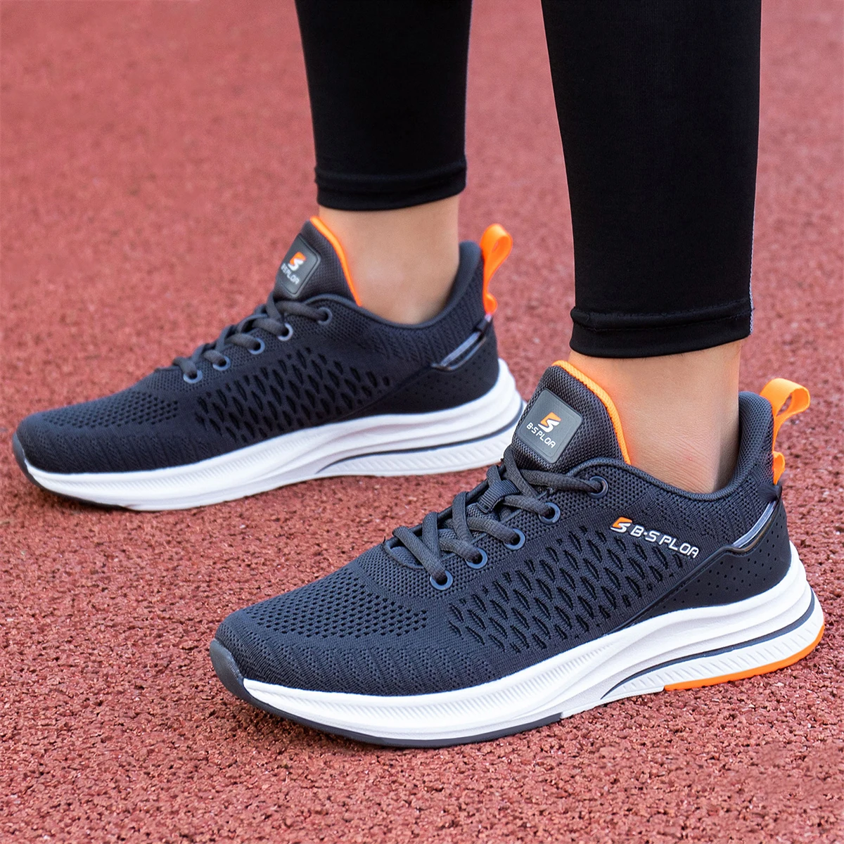 Baasploa-Zapatillas de correr ligeras para hombre, deportivas informales de malla de diseñador, con cordones, para deportes al aire libre, tenis, 2023