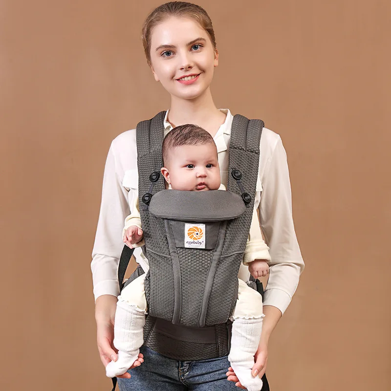 Portabebés Egobaby brisa con caja e instalación, portabebés, mochila, portabebés, portabebés para niños pequeños, tirantes envolventes 360