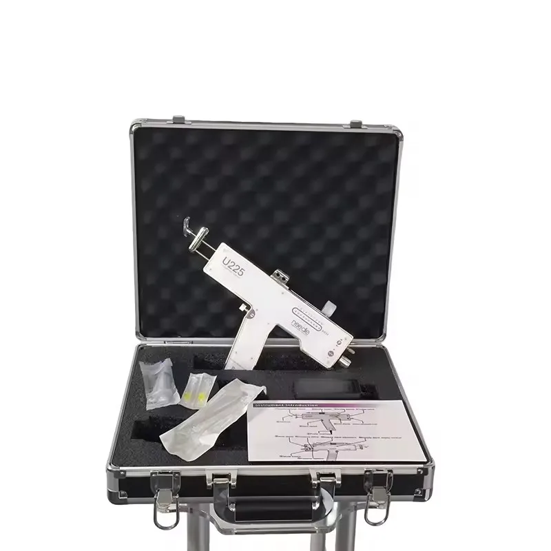 Pistola de Mesoterapia Portátil U225 de Acero Inoxidable y Plástico, Sin Agujas, Antienvejecimiento, Cristal para la Piel, Rejuvenecimiento Facial y del Cuero Cabelludo