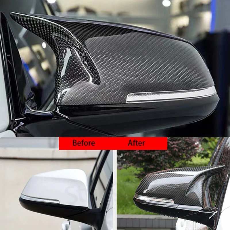 2014-2019 para BMW 1 2 4 3 Series GT F20 F21 F22 F23 F30 F31 F32 F33 F34 F35 F36 X1 E84 M2 F87 reemplazar la cubierta del espejo de fibra de carbono