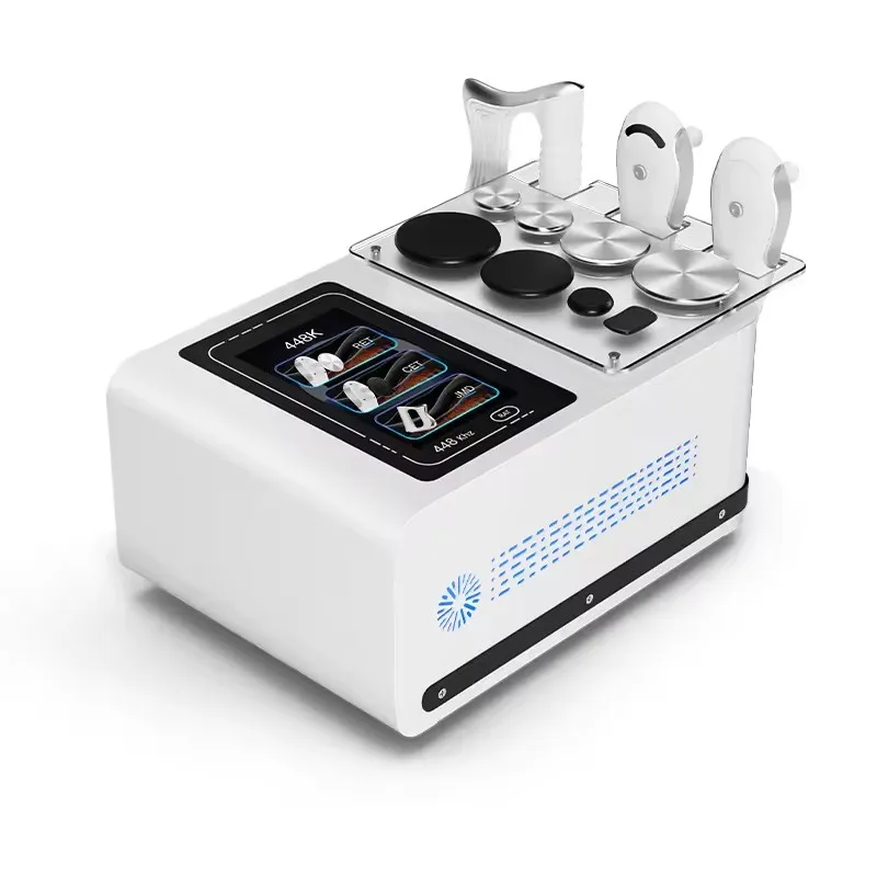 Máquina de Adelgazamiento 448k RF 2025, Máquina de Terapia Física 448k, Máquina de Terapia de Rejuvenecimiento Facial para Salón de Belleza
