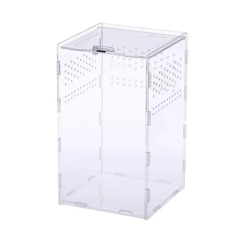 Habitat para reptiles, terrario, caja de cría, caja acrílica, carcasa de tarántula Nano Arboreal, araño, escorpión, dragón barbudo