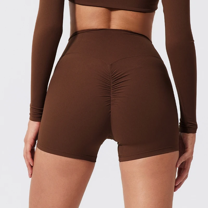 Shorts de Yoga Elásticos Hearuisavy para Verano, Leggings Deportivos con Efecto Push-Up, Pantalones Cortos de Ciclismo para Mujer, de Secado Rápido y Cintura Alta