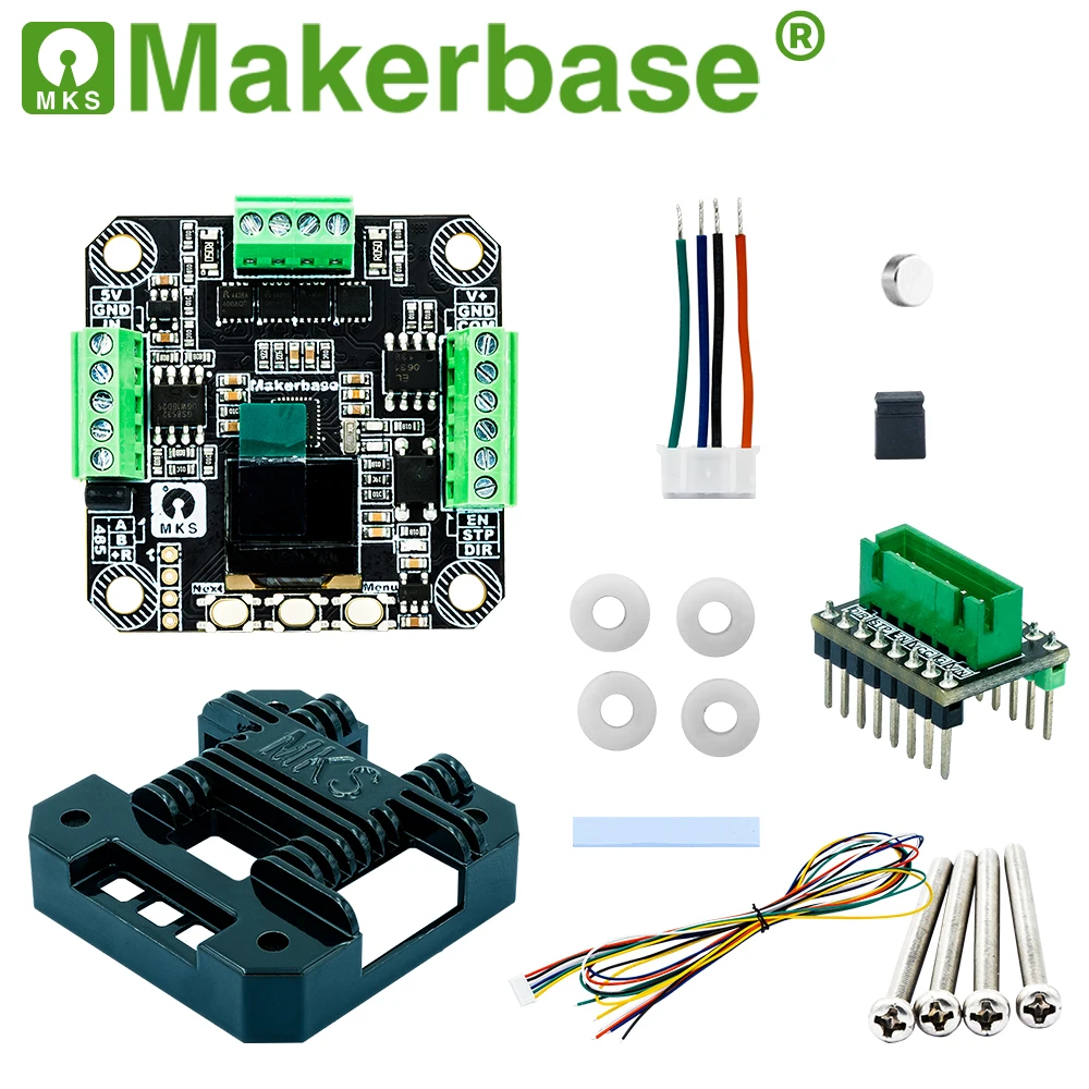 Makerbase MKS SERVO42D NEMA17 controlador de Motor paso a paso de circuito cerrado impresora 3D CNC para Gen_L FOC silenciosa y eficiente