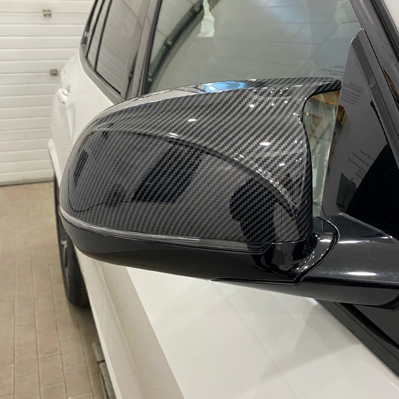 Para BMW X3 G01 X4 G02 X5 G05 X6 G06 X7 G07 2018 2019 2020 M estilo cubierta de espejo retrovisor negro aspecto X3M