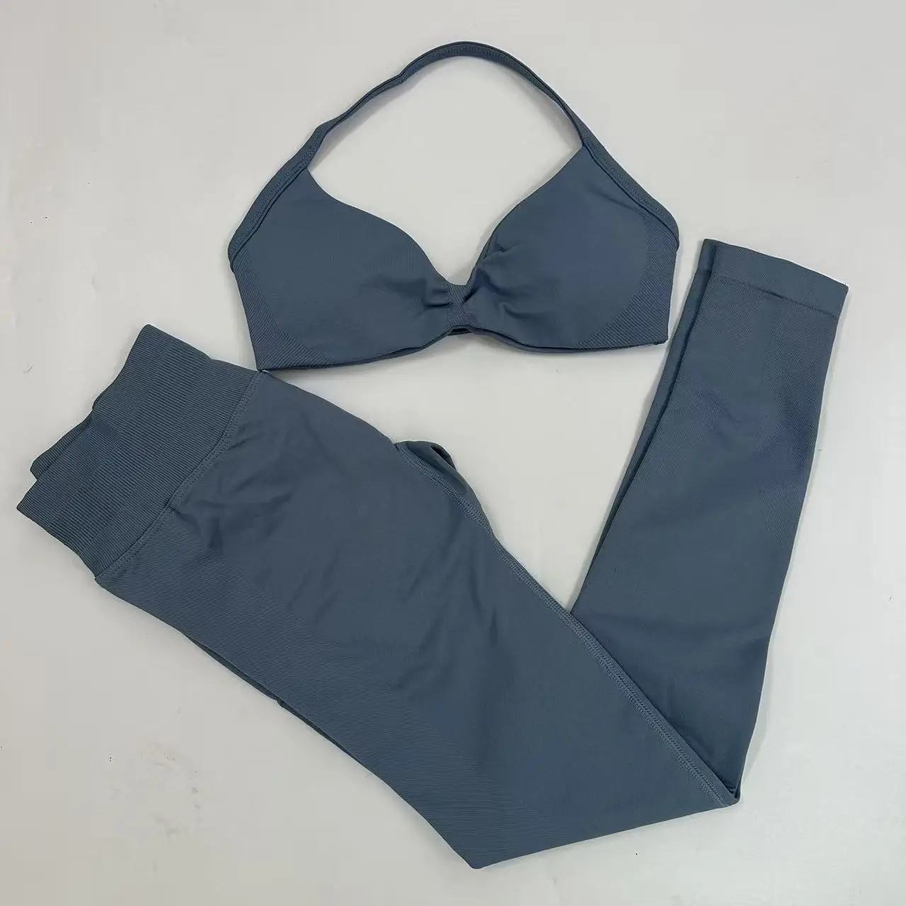 Conjunto Seamlessyoga para Mujer, Leggings Deportivos con Efecto Scrunch, Top Deportivo con Tirantes, Ropa de Gimnasio, Conjunto de 2 Piezas
